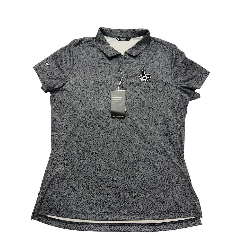 Levelwear Graph Womens Print‎ Short Sleeve Golf Polo Shirt L/G